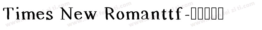 Times New Romanttf字体转换